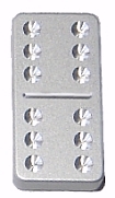 Platinum Aluminum dominoes