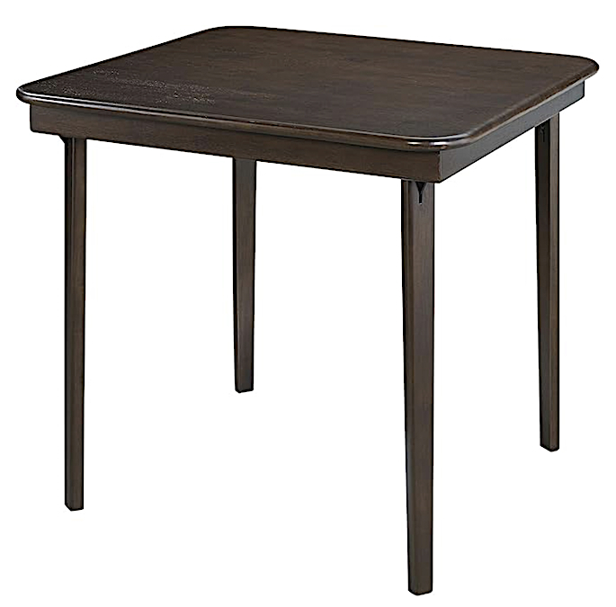 Stakmore Straight Edge Solid Wood Folding Card Table