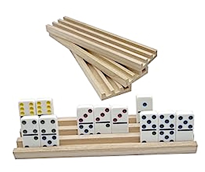 Wooden Domino Trays