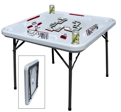 Strong Molded Plastic Dominoes Table
