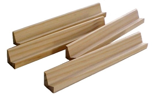 Premio Pine Racks for Double Nine Domino Dominoes